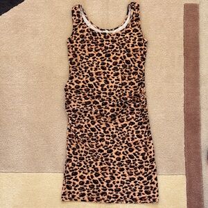 Leopard Print Sleeveless Dress